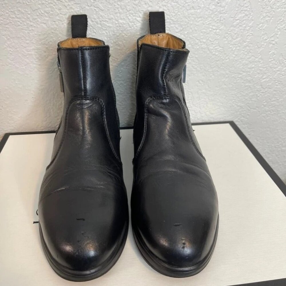 Xena‎ Omega EH Chelsea Boots Black Leather Safety Boot Steel Toe Women's 6.5 US